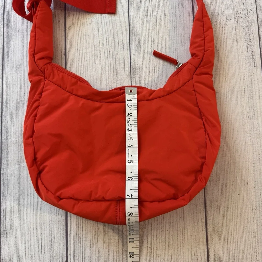 Athleta All About Small Crossbody Hobo Bag New With Tags Color Cardinal)